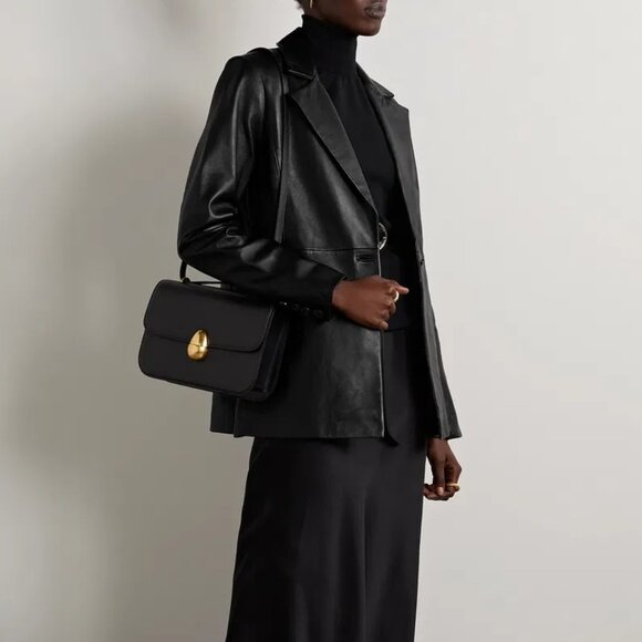 Reformation Veda Bowery Leather Blazer Black Size XS - Picture 13 of 14